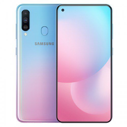 हाई परफॉर्मेंस लॉन्गर बैटरी लाइफ स्लीक एंड स्लिम Samsung Galaxy A8S Android वर्जन: 11