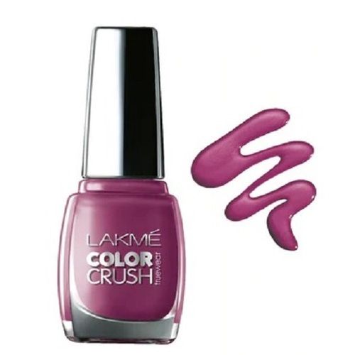 Purple Shade Glossy Effect Lakme True Wear Color Crush Nail Color, 9 Ml  Ingredients: Minerals