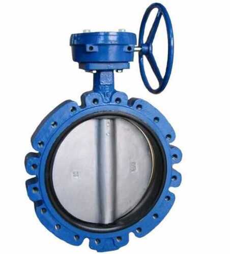 Paint Coated Strong Body Heat Resistant Blue Color Industrial Butterfly Valves