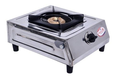 Syngas Stainless Steel Square Shape 38X38X12.5 Centimeters Size Single Burner Gas Stove 