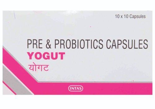 Yogut Pre And Probiotics Capsules For Maintaining A Healthy Gut, 10x10 Blister Pack