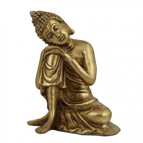 Durable Resistant To Corrosion Attractive Incredible Beautifully Designed Strong Golden Buddha Statue 