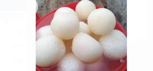 1 Kilogram White Round Shape 2.8 Gram Fat Food Grade Sweet Taste Rasgulla