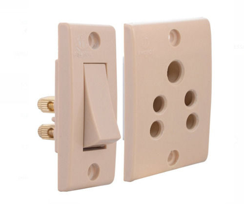 Plastic Ivory Anchor One Way Switch With Socket Set For Home And Office, 220 V Application: Eclectic Fittings