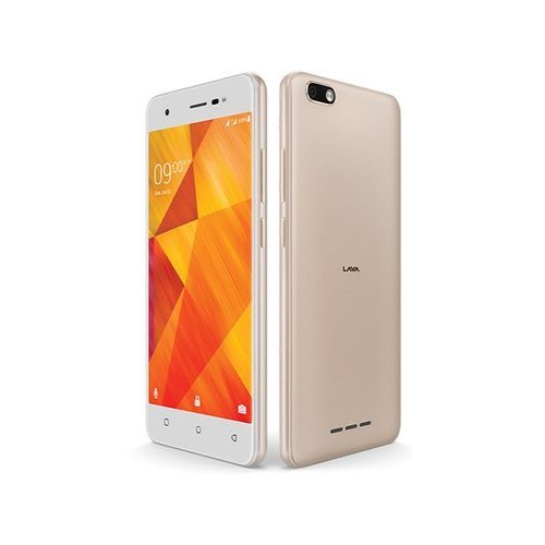 Golden Color 5 Inch Display Touch Screen 3000 Mah Battery 4G Speed Lava Z60S Mobile Phone