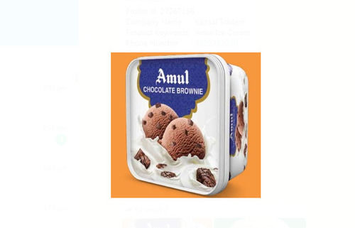 50 Gram Tasty And Delicious Creamy Chocolate Browine Amul Ice Cream 