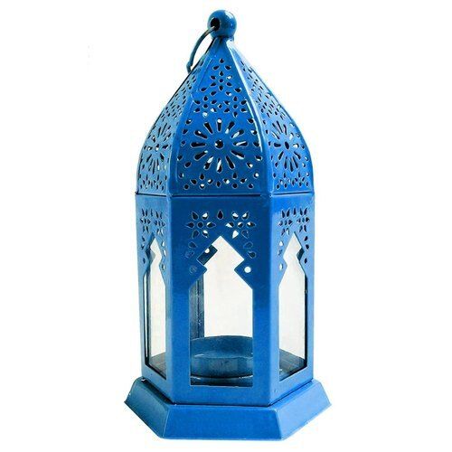 Brass And Iron Hanging Moroccan Lantern Used In Home And Restaurant