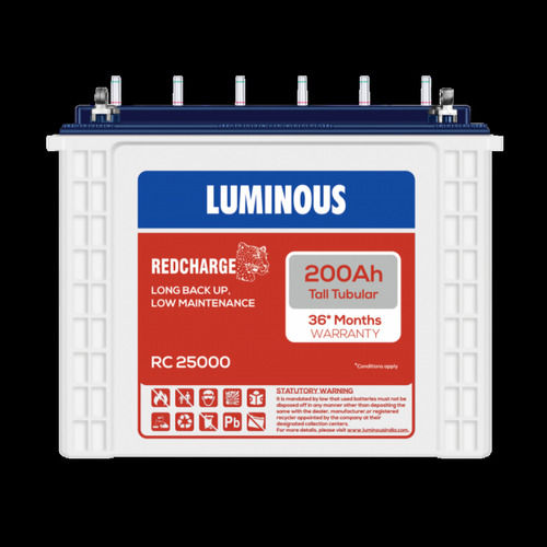 Highly Durable Heavy Duty And Energy Efficient White Luminous Inverter Battery 