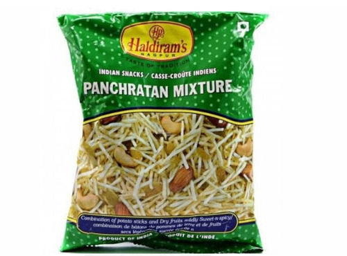 Packaging Size 50 Gram Spicy And Salty Taste Food Grade Haldiram Mixture Namkeen 