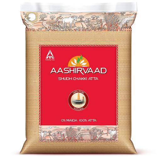 Premium Grade Grind Processed Aashirvaad Wheat Chakii Atta Flour , Pack Of 10 Kg