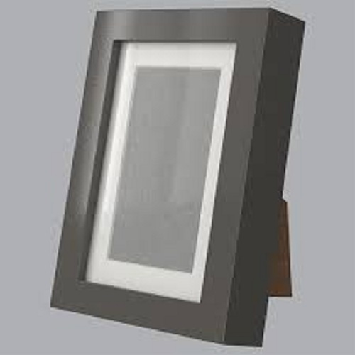 Fiber Grey Wooden Photo Frame - Solid Wood 8x10 inches Vintage Matte Finish | Eco-Friendly Design Clear Glass Front Personalizable Inscription Easy Wall Hanging