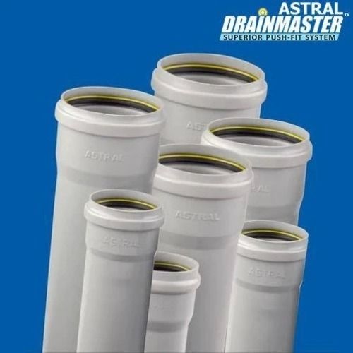 Astral Drainmaster White Colored Superior Quality Push-Fit 10Ft Pvc Submersible Pipe  Length: 10 Foot (Ft)