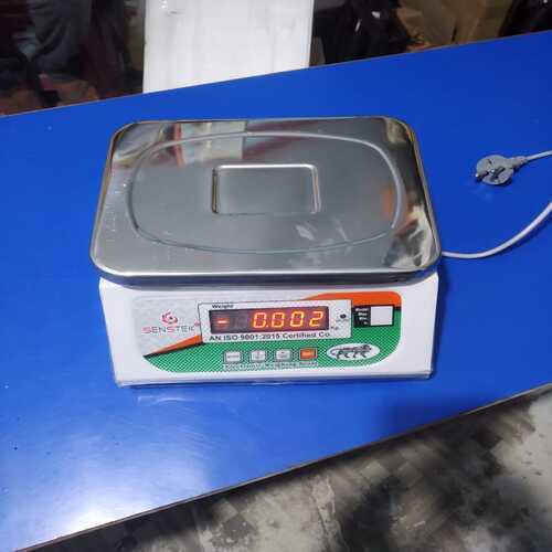 Digital Electronic Weighing Scale - 20 Kg Stainless Steel, Blue Color | Auto Calibration, Lcd Display, Memory Recall, Low Battery Indicator, Overload Protection