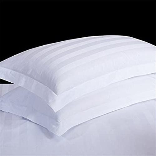 Cotton Pillow Cover - 15x25 Inch | Soft White Jacquard Design, Machine Washable, Lightweight Comfort