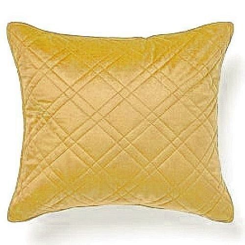 Silk 100 Percent Cotton Slik Rectangular Shape Golden Plain Pillow Cover For Home