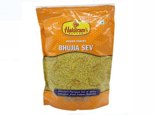 100% Vegetarian Fried Haldiram Sev Bhujia For Breakfast Snacks With 1 Kg Pack Carbohydrate: 10 Grams (G)