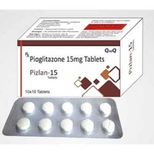 15mg Pioglitazone Tablets, 10x10 Tablets Blister Pack