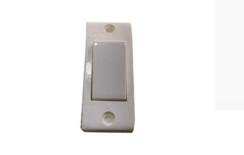 220 Voltage Polycarbonate Material White 1 Module One Way Electric Switch  Operating Temperature: 50 Celsius (Oc)