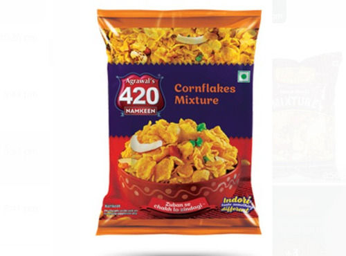25 Grams Pack Size Crunchy And Texture Salty Cornflakes Mixture Namkeen