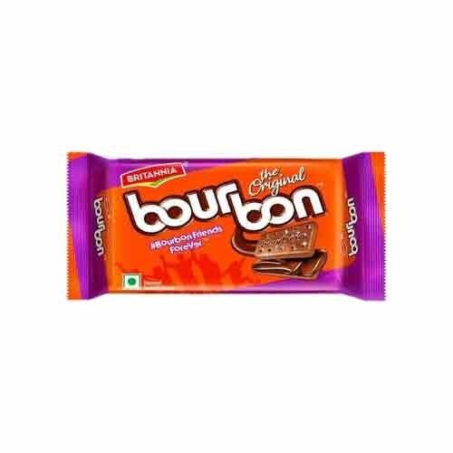 Chocolate Sweet Crispy Delicious Brown Cookie Bourbon Biscuits With 6 Months Shelf Life 