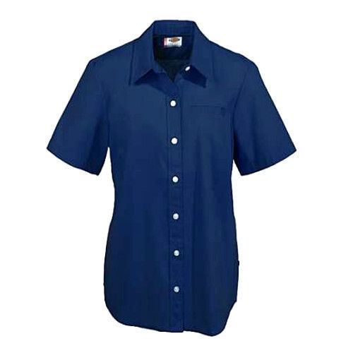 Breathable Dark Blue Half Sleeve Simple And Stylish Look Plain Casual Wear Cotton Shirts For Men