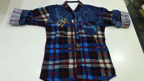 Men Casual Wear Comfortable And Breathable Cotton Printed Check Shirt