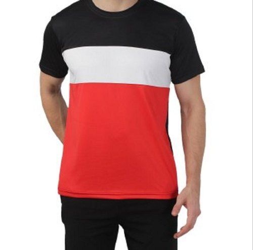 Modern Style Half Sleeve Round Neck Cotton T-Shirt For Men