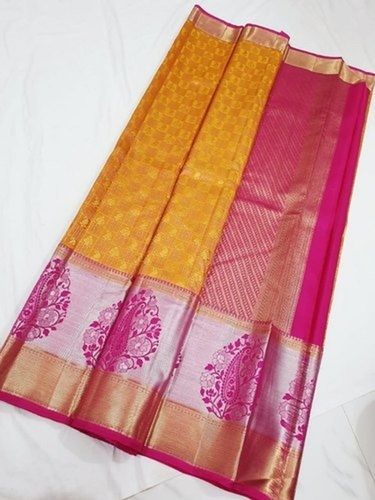 Traditional Elegant Beautiful And Breathable Wedding Bridal Silk Saree For Ladies