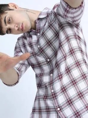 Cotton Check Shirt - Full Sleeve XL Multicolor | Breathable Washable Classic Button-Down Design