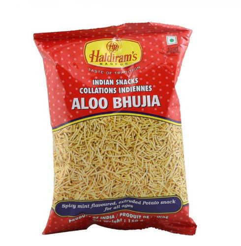 Yummy And Tasty Crispy Delicious With 25 Gram Packet Pack Haldiram Aloo Bhujiya 