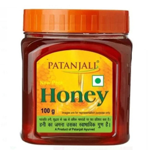 100% Natural Pure Patanjali Honey With 100 Gram Packaging Size 11 Months Shelf Life  Additives: Ammonium Sulphate