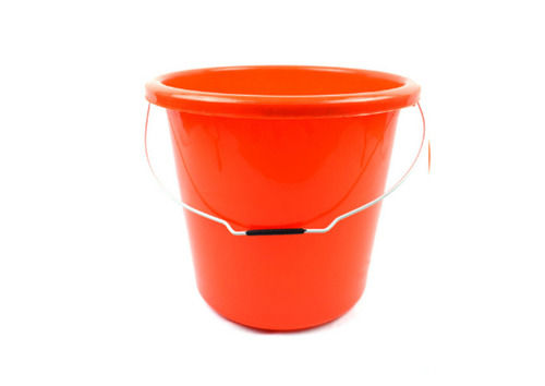 20 Liters Capacity Red Hdpe Strong Plastic Round Water Bucket