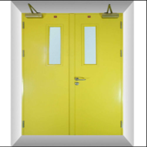 Automatically Closing Fire Resistance Powder Coated Infill Steel Hinged Emergency Exit Doors