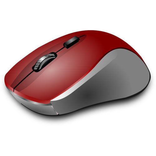 Durable Comfortable Highly Efficient And Light Weight Red Gray Wireless Mouse Application: Computer