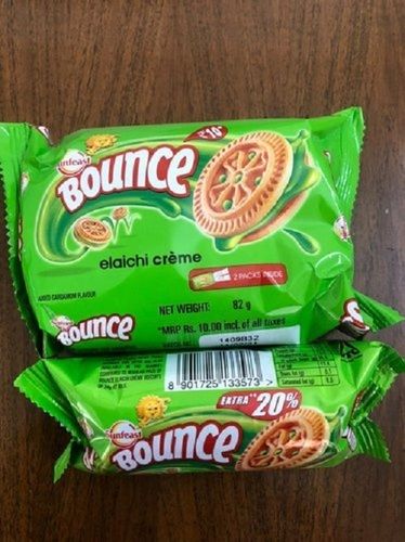 Hygienically Packed Sweet Mouth Watering And Crunchy Bounce Elaichi Cream Biscuits  Fat Content (%): 4 Grams (G)