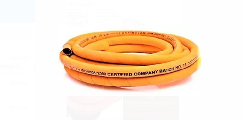 Orange 2 Meter Length Rubber Body 2mm Thickness Strong Gas Pipe 