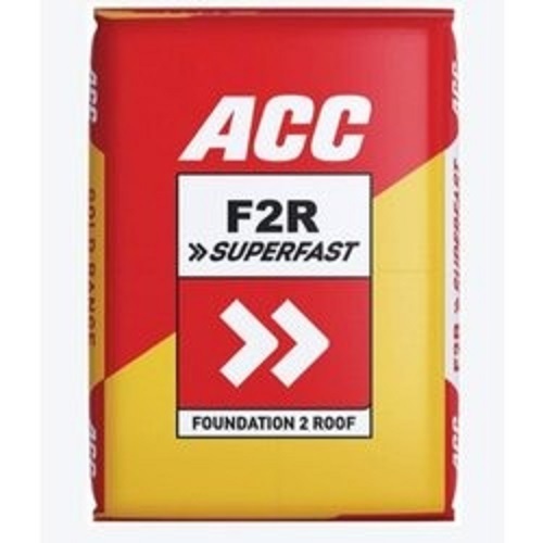 Grey Pack Of 50 Kg Foundation 2 Roof Weather Resistance F2r Superfast Acc Cement