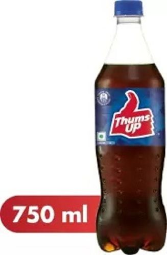 Pack Of 750 Ml Black Carbonated With Added Sugar Thums Up Cold Drink Bottles