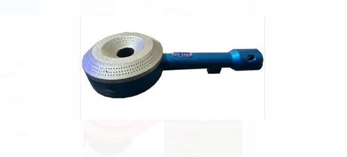 Silver And Blue Color Mild Steel Material Manual Pan Coated Strong Gas Burner  Pressure: High Pressure