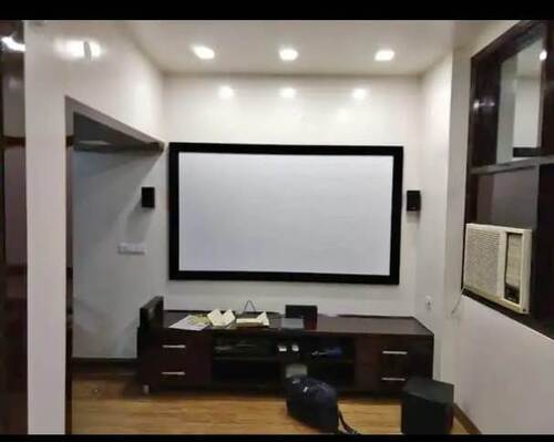 Wall Mounted Light Weight Easy To Carry Portable White Projector Screen