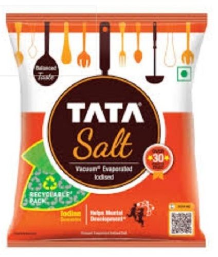 Pack Of 1 Kg Size 100% Pure And White Crystalline Tata Salt Use For Cooking Additives: 2%