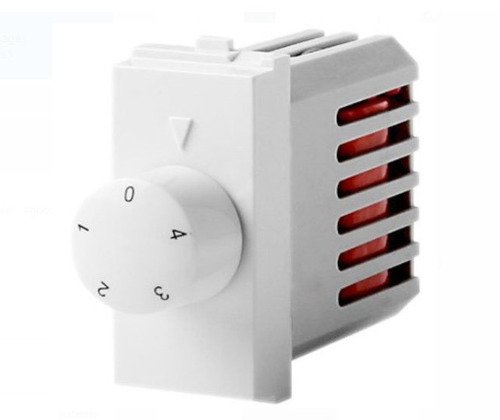 4 Step White Plastic Single Phase Max Current 20 Amp Fan Regulator For Home Energy Efficiency Rating: 3 Star