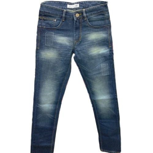 Comfortable And Breathable Blue Denim Straight Fit Men Jeans