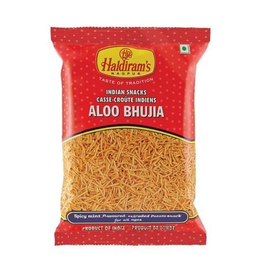 Crispy Crunchy And Spicy Flavorful And Textured Snack Haldiram Aloo Bhujia Carbohydrate: 2 Grams (G)