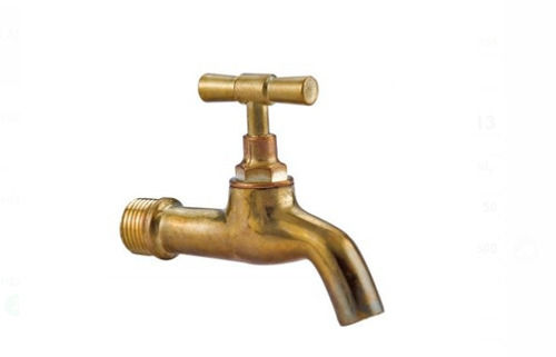 Golden Color Wall Mounted For Bathroom Fitting Brass Water Taps