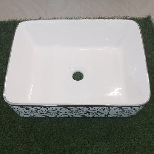 White Highly Durable Heavy Duty Easy To Clean Ceramic Wall Mounted Wash Basin