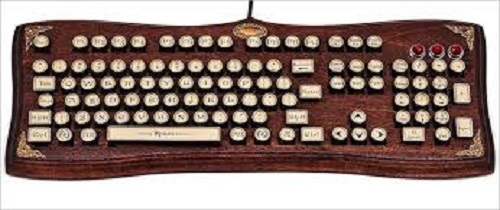 Light Weight Long Easy To Use Highly Durable Brown Wireless Keyboards