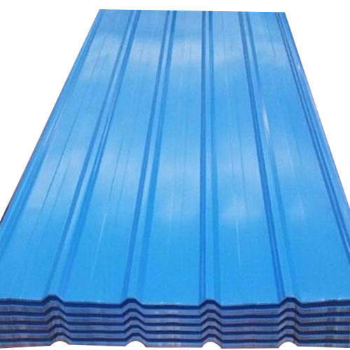 Long Durable Strong And Highly Efficient Sky Blue Aluminum Roofing Sheet Length: 2  Meter (M)