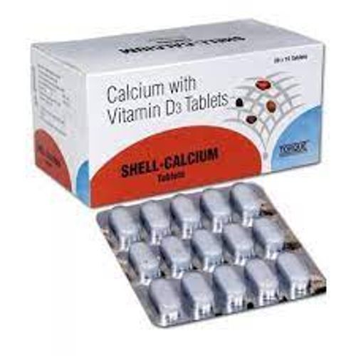 Nutritional Supplement Shell-Calcium With Vitamin D3 Tablets, 20 X 15 Capsule 