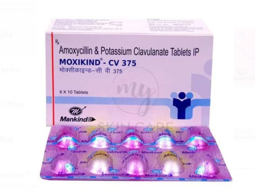 Amoxycillin And Potassium Clavulanate Tablets Packaging Size 8 X10 Medicine Raw Materials